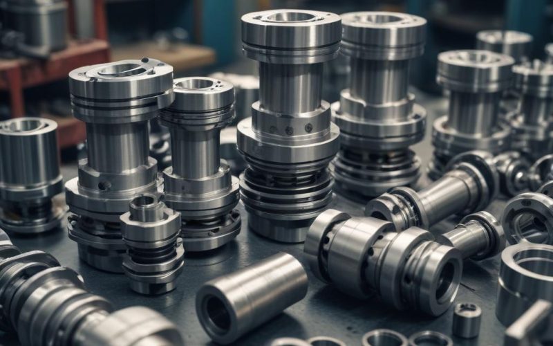 Marine engine spare parts collection pistons cylinders bearings